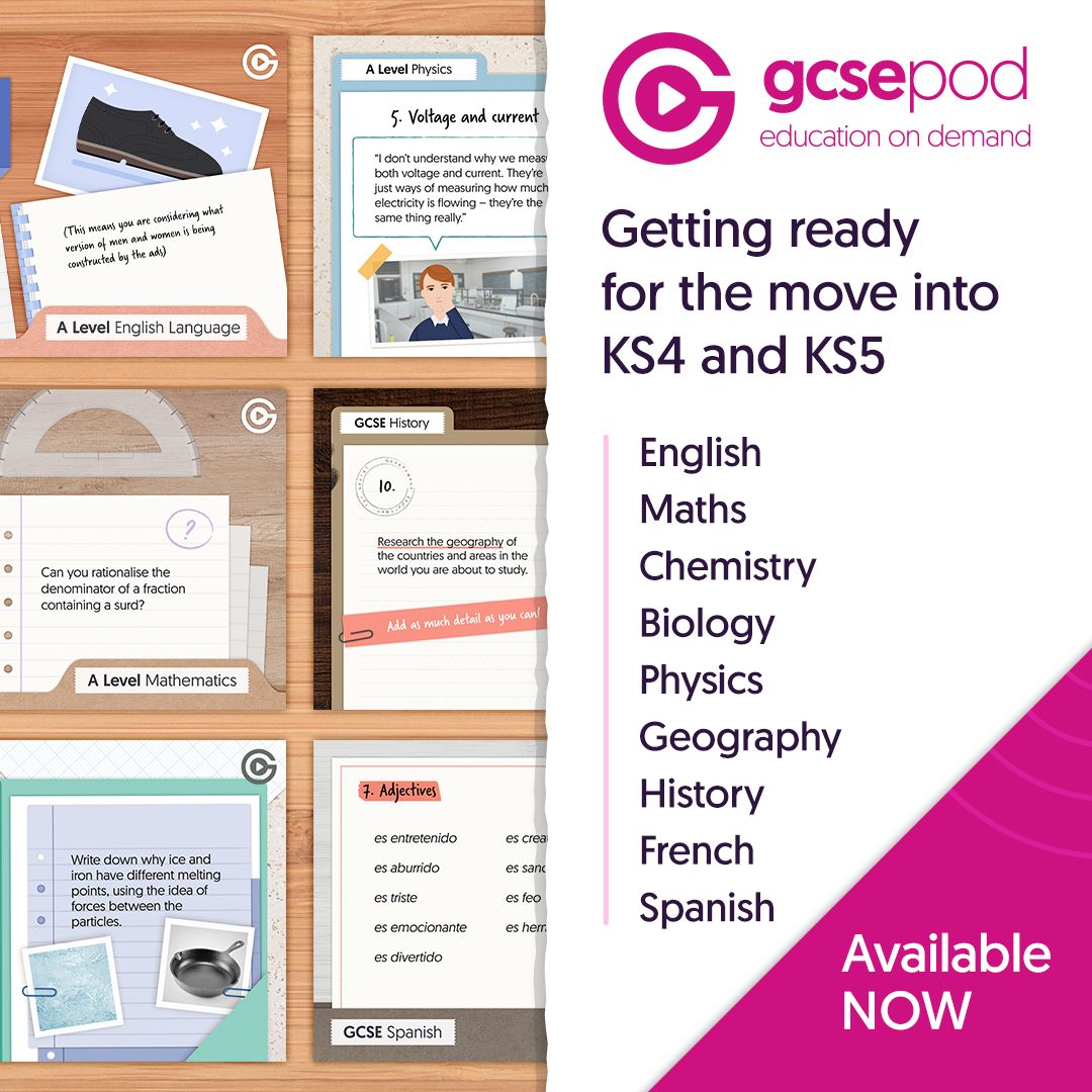 'Getting ready for... KS4 & 5' Transition materials in multiple subjects